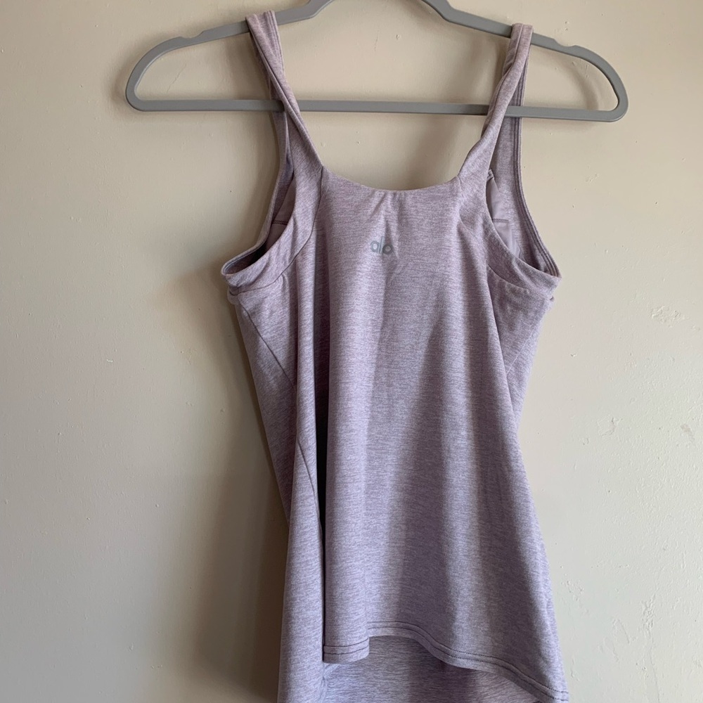 ALO Yoga Light Purple Camisole Tank Top Shirt Athletic Workout Outfit Women Smal - Picture 3 of 4